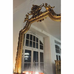 Casa Padrino specchio barocco con figure di angeli oro A. 175 cm - Mobile in stile barocco