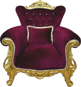 Casa Padrino fauteuil baroque de luxe avec strass bordeaux rouge / or - Meubles de style baroque Casa Padrino fauteuil baroque de luxe avec strass bordeaux rouge / or - Meubles de style baroque