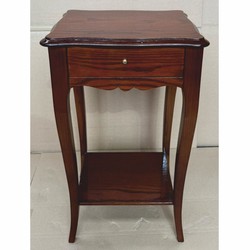 Casa Padrino baroque side table / bedside table with drawer brown H. 72 cm - Baroque furniture