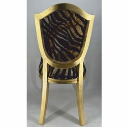 Casa Padrino Art Deco Dining Room Chair Gold / Black - Art Deco Dining Room Furniture