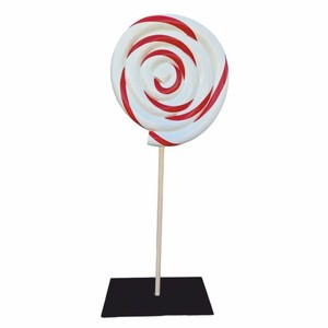 Casa Padrino XXL decorative lollipop white / red / black H. 200 cm - Christmas decoration