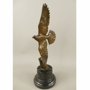 Casa Padrino escultura decorativa de bronce de lujo paloma bronce / negro A. 39 cm
