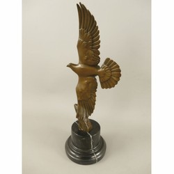 Casa Padrino luxury bronze decorative sculpture dove bronze / black H. 39 cm