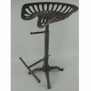 Industrie Stil Gusseisen Barhocker Rustikal Braun