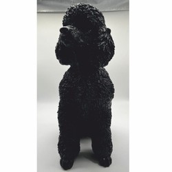 Casa Padrino figura decorativa perro caniche negro A. 47 cm - Escultura decorativa