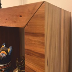 Casa Padrino cabinet mensola di lusso in legno massello marrone A. 170 cm - Pezzo da esposizione