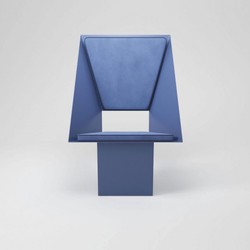 Casa Padrino poltrona da soggiorno e hotel di design di lusso in metallo blu - Fatto in Italia