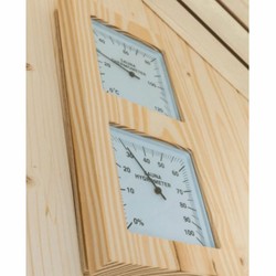 Luxus Massivholz Außensauna Gartensauna Naturfarben Schwarz