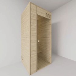 Casa Padrino luxury indoor sauna natural colors 100 x 100 x H. 190 cm - Solid wood mini sauna