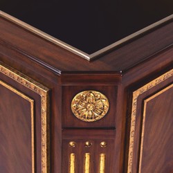 Casa Padrino vaso da fiori barocco di lusso marrone scuro / oro antico 60 cm - Accessori decorativi barocchi