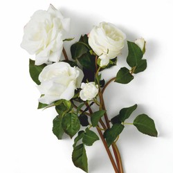 Casa Padrino ramo de rosas decorativo de lujo blanco / verde Ø 70 cm - Calidad de lujo