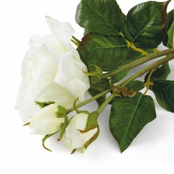 Casa Padrino ramo de rosas decorativo de lujo blanco / verde Ø 70 cm - Calidad de lujo