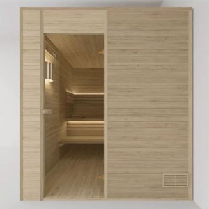 Casa Padrino Luxus 6 Personen Innensauna Naturfarben 200 x 200 x H. 190 cm