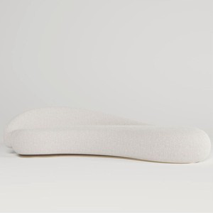 Gebogenes Luxus Wohnzimmer Hotel Sofa Weiß Dunkelbraun Messing