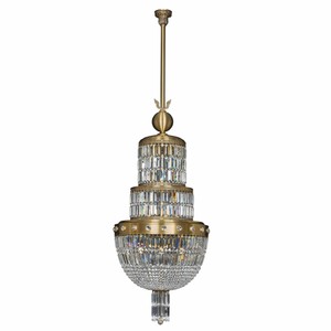 Casa Padrino luxury baroque crystal chandelier brass with patina Ø 60 x H. 180 cm Casa Padrino luxury baroque crystal chandelier brass with patina Ø 60 x H. 180 cm