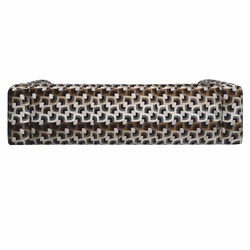 Casa Padrino luxury 3-seater sofa brown / white / black 252 cm - Living room & hotel furniture