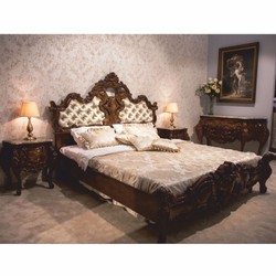 Prunkvolle Luxus Barock Kommode mit Marmorplatte Dunkelbraun Grau