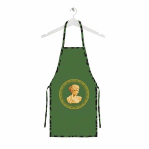Casa Padrino grembiule da cucina di lusso busto femminile barocco verde 80 cm