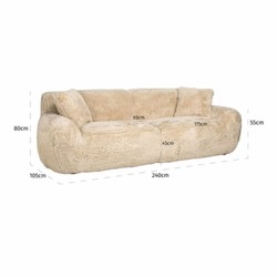 Luxus Wohnzimmer Hotel Sofa Sandfarben