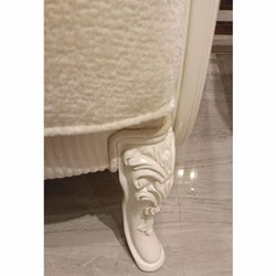 Casa Padrino poltrona barocco di lusso crema A. ​​110 cm - Mobili da soggiorno barocchi
