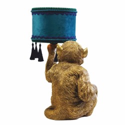 Casa Padrino lampada da tavolo di lusso scimmia oro / blu / verde A. 50 cm - Luci di lusso