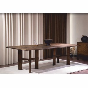 Rechteckiger Luxus Massivholz Esstisch Braun