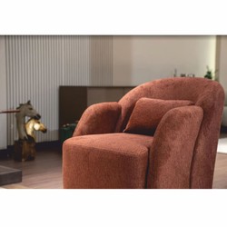 Casa Padrino luxury living room & hotel armchair brown / natural 80 x 90 x H. 85 cm - Luxury furniture