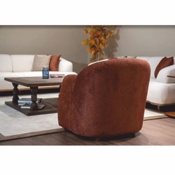 Casa Padrino luxury living room & hotel armchair brown / natural 80 x 90 x H. 85 cm - Luxury furniture