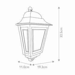 Casa Padrino lámpara de pared de exteriores Art Nouveau A. 32,5 cm - Varios Clores - Iluminación exterior