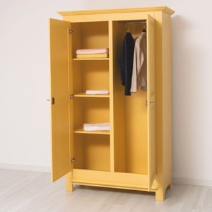 Casa Padrino Landhausstil Schlafzimmer Schrank Gelb 121 cm - Schlafzimmer Möbel
