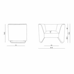 Casa Padrino sillón de lujo de cuero artificial gris / plata 91,5 cm - Interior de lujo