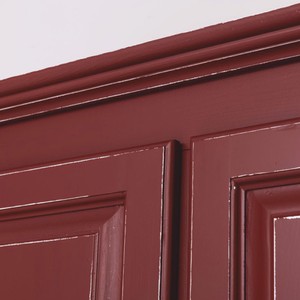 Casa Padrino Landhausstil Schlafzimmer Schrank Antik Bordeauxrot 121 cm - Schlafzimmer Möbel