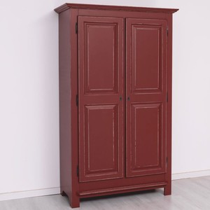 Casa Padrino Landhausstil Schlafzimmer Schrank Antik Bordeauxrot 121 cm - Schlafzimmer Möbel