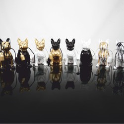 Casa Padrino lámpara de mesa de lujo bulldog negro / oro A. 30 cm - Luces decorativas Casa Padrino lámpara de mesa de lujo bulldog negro / oro A. 30 cm - Luces decorativas