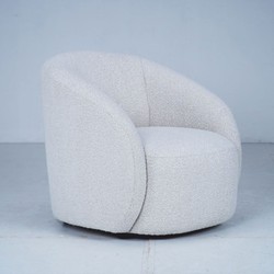Casa Padrino sillón de salón de lujo blanco / negro - Muebles de salón