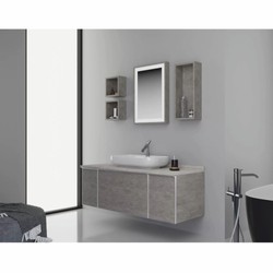 Casa Padrino luxury bathroom set gray / silver 142 cm - Bathroom furniture