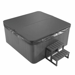 Casa Padrino jacuzzi exterior de lujo blanco / negro / gris 200 cm - Bañera de hidromasaje en el jardín