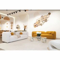 Casa Padrino canapé de salon et hôtel de luxe blanc 240 cm - Meubles de luxe