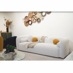 Casa Padrino canapé de salon et hôtel de luxe blanc 240 cm - Meubles de luxe