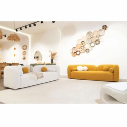 Luxus Wohnzimmer & Hotel Sofa Ocker