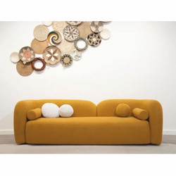 Luxus Wohnzimmer & Hotel Sofa Ocker