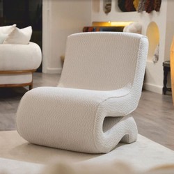 Casa Padrino luxury living room & hotel armchair white H. 82 cm - Luxury furniture
