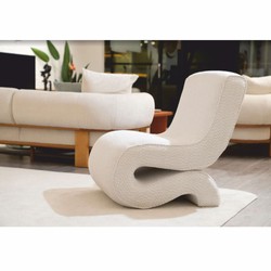 Casa Padrino luxury living room & hotel armchair white H. 82 cm - Luxury furniture