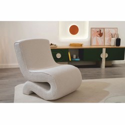 Casa Padrino luxury living room & hotel armchair white H. 82 cm - Luxury furniture