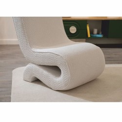 Casa Padrino luxury living room & hotel armchair white H. 82 cm - Luxury furniture