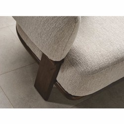 Luxus Wohnzimmer & Hotel Sofa Hellgrau Dunkelbraun
