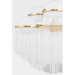 Casa Padrino lampadario di lusso ottone antico / bianco Ø 80 x A. 67,4 cm - Interni di lusso