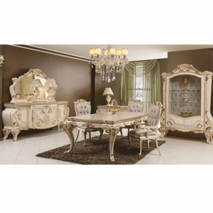 Casa Padrino Luxus Barock Vitrine Creme / Gold / Grau H. 220 cm - Barock Möbel