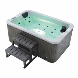 Luxus Outdoor Garten Jacuzzi Weiß Schwarz Grau