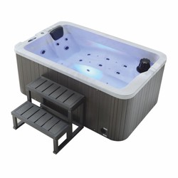Luxus Outdoor Garten Jacuzzi Weiß Schwarz Grau